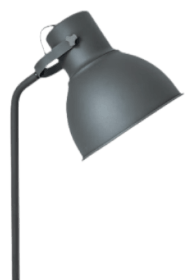 Black minimalistic lamp